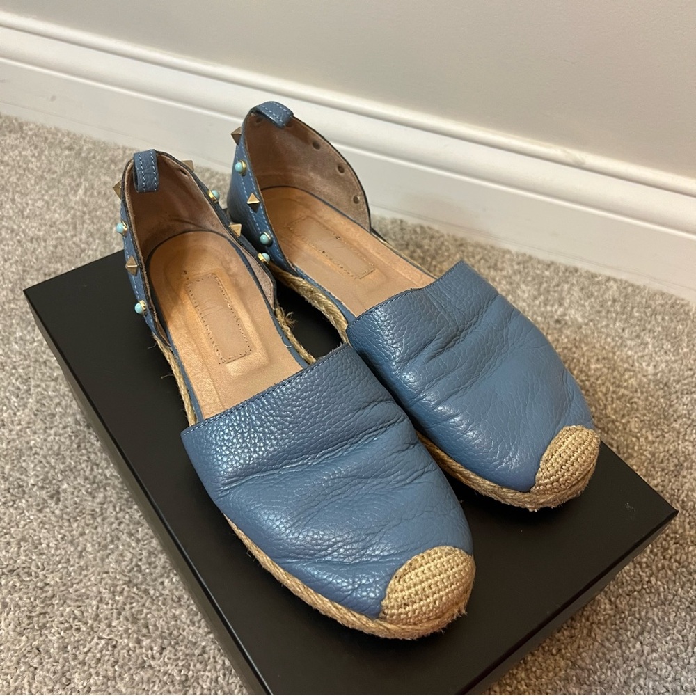 Leather espadrilles